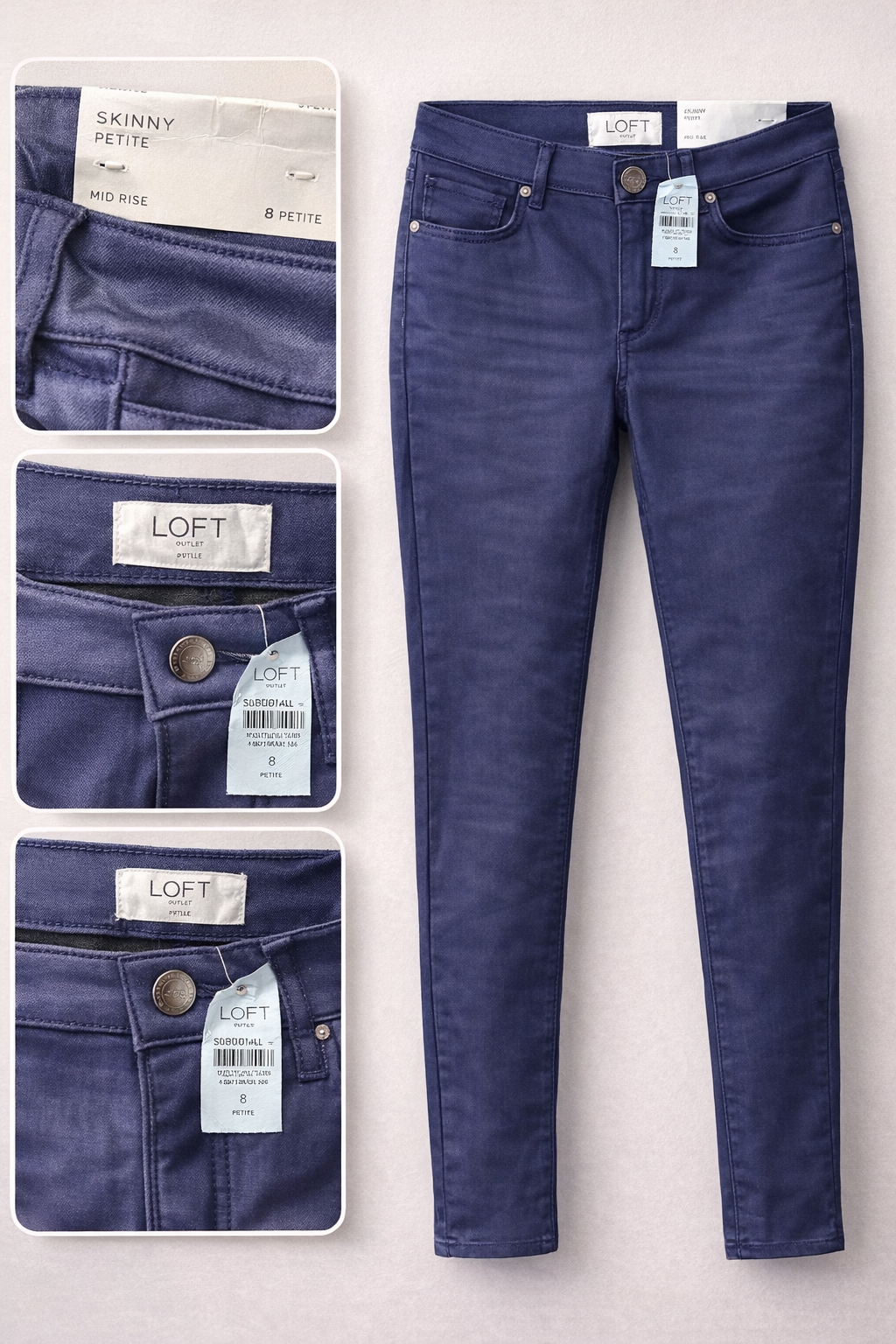 eans skinny Loft petite talla 8