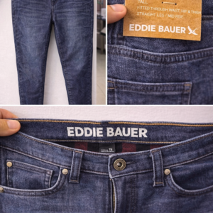 Jeans de mezclilla Eddie Bauer talla 36 para hombre con forro interior afelpado